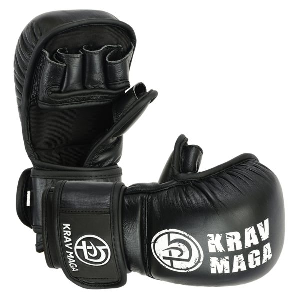 Krav Maga Leather Sparring & Grappling Shooto Glove - 7oz